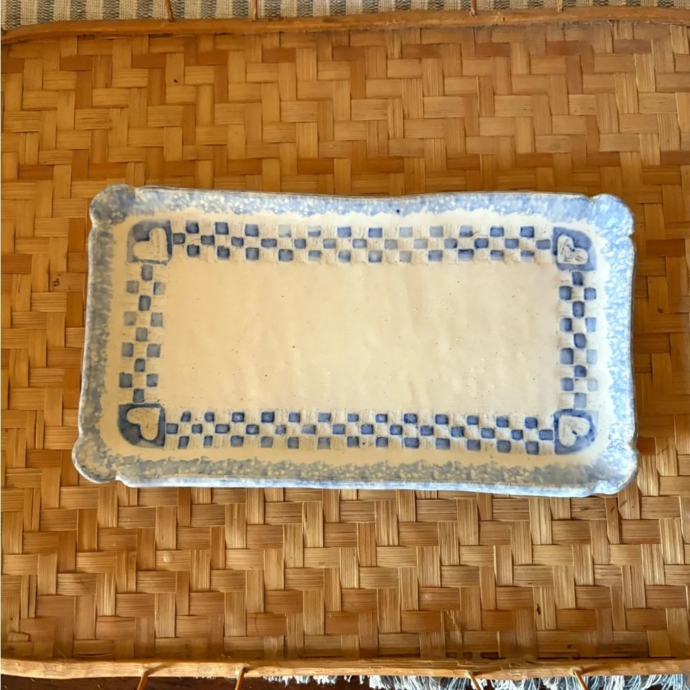 Blue and White grey willow Tray